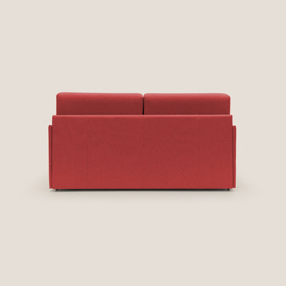 Evans Divano letto matrimoniale in tessuto impermeabile T13 rosso