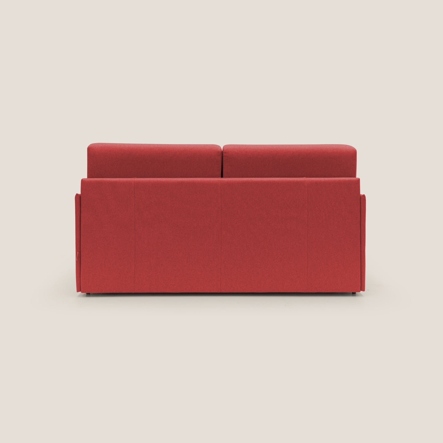 Evans Divano letto 189 cm (mat. 160x197 cm) con MATERASSO H18 cm in tessuto impermeabile T13 rosso