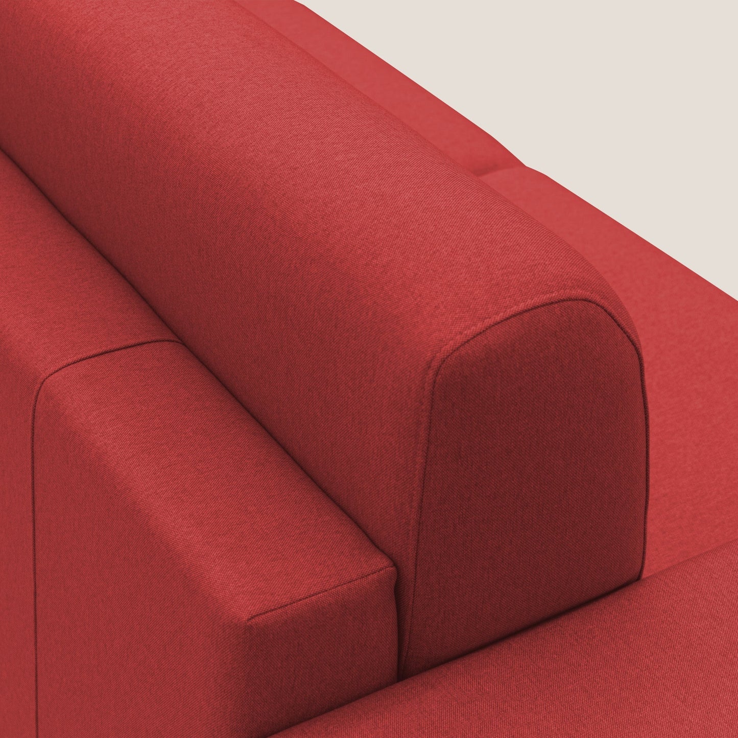 Chris Divano letto matrimoniale in tessuto impermeabile T13 rosso