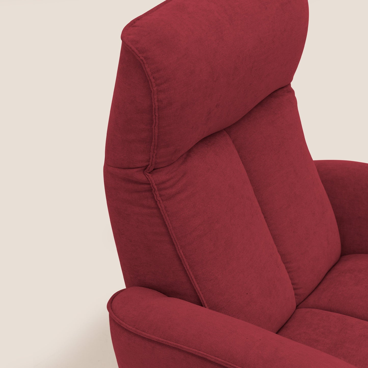 Poltroncina EVA RELAX in morbido tessuto impermeabile T02 rosso