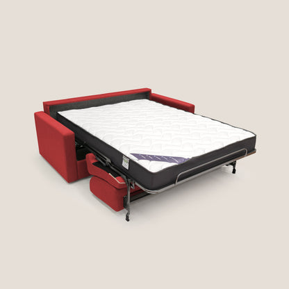 Chris Divano letto matrimoniale in tessuto impermeabile T13 rosso