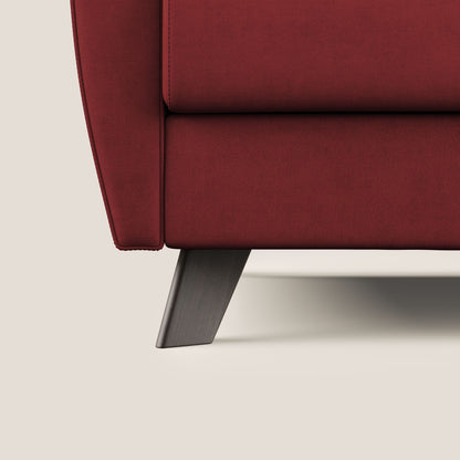 Callisto Divano letto matrimoniale in tessuto morbido impermeabile T02 rosso