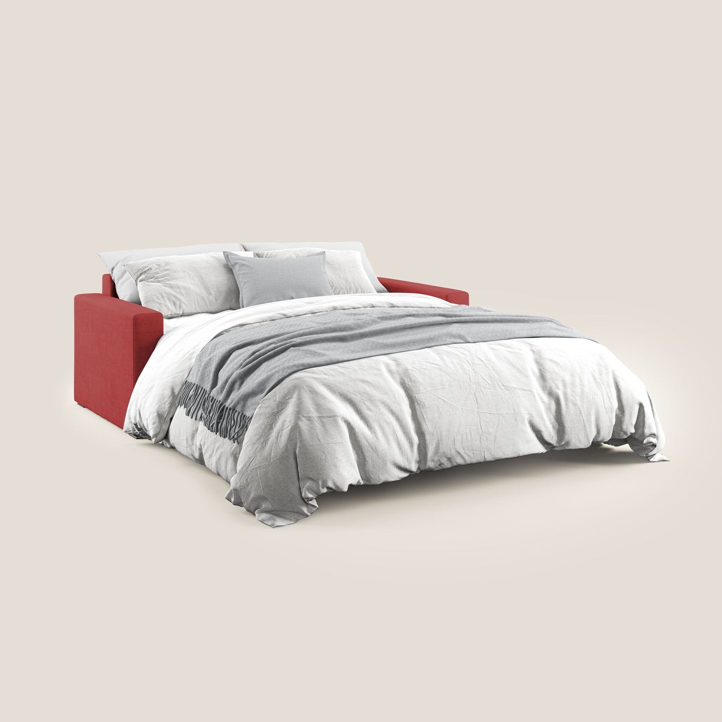 Miglior Divano letto matrimoniale in tessuto impermeabile T02 rosso