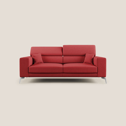 Blade Divano con poggiatesta reclinabili in tessuto impermeabile misto cotone T13 rosso