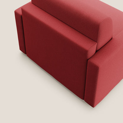 Chris poltrona letto in tessuto impermeabile T13 rosso