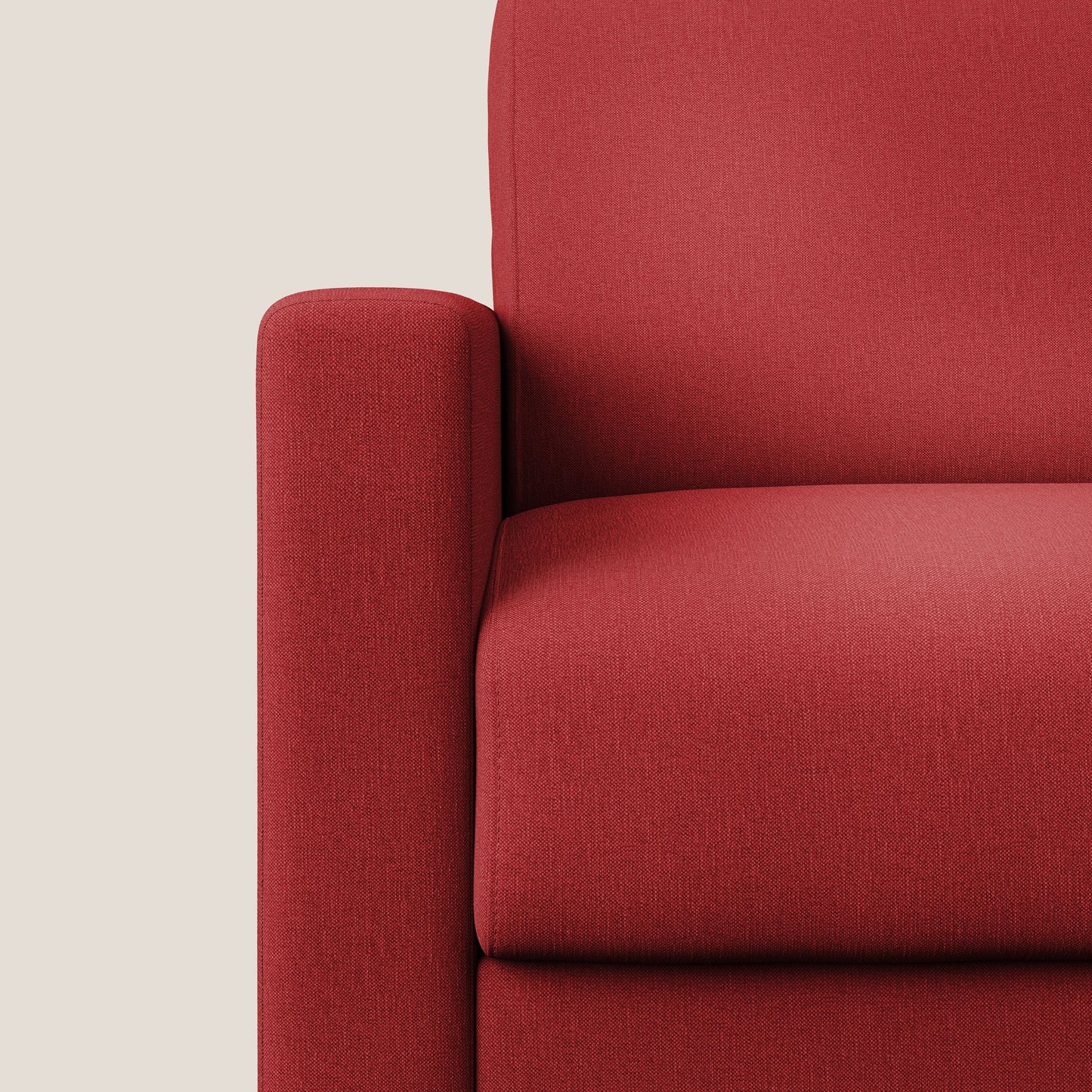 Chris poltrona letto in tessuto impermeabile T13 rosso