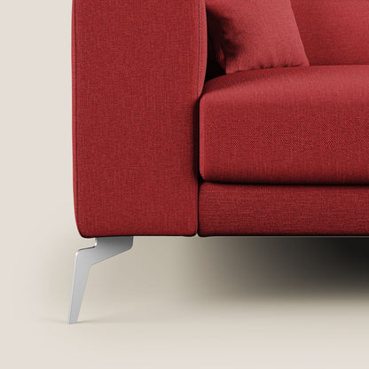 Blade Divano con poggiatesta reclinabili in tessuto impermeabile misto cotone T13 rosso
