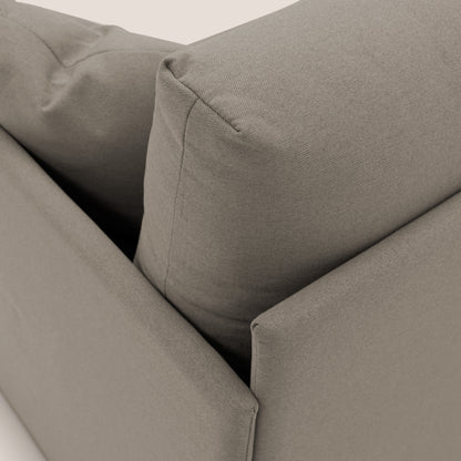 Brera Divano duplex con doppio letto in tessuto simil cotone impermeabile T13 tortora