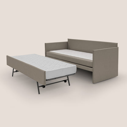 Brenta Divano duplex con doppio letto in tessuto simil cotone impermeabile T13 tortora 