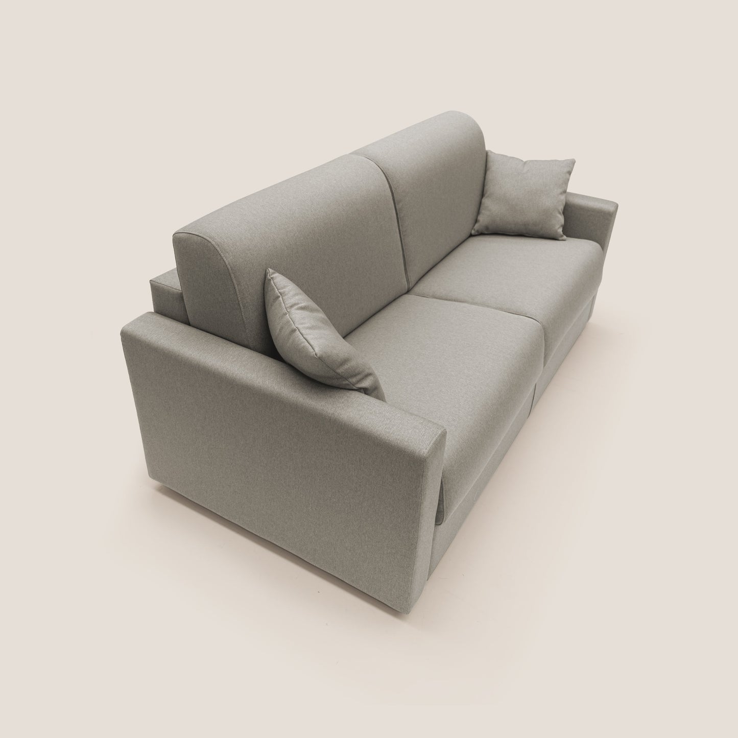 Chris Divano letto matrimoniale in tessuto impermeabile T13 tortora