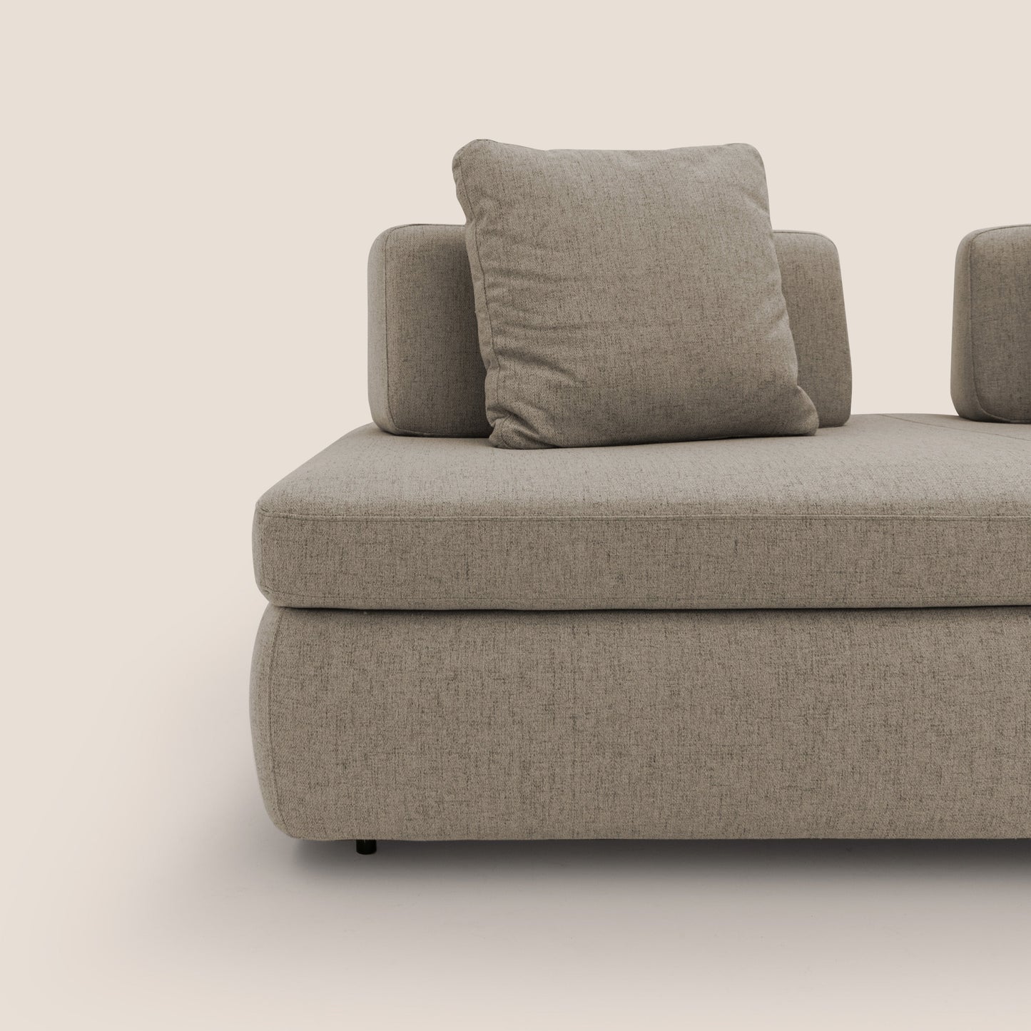 Gransasso Divano letto matrimoniale dal DESIGN innovativo in tessuto impermeabile T03 marrone