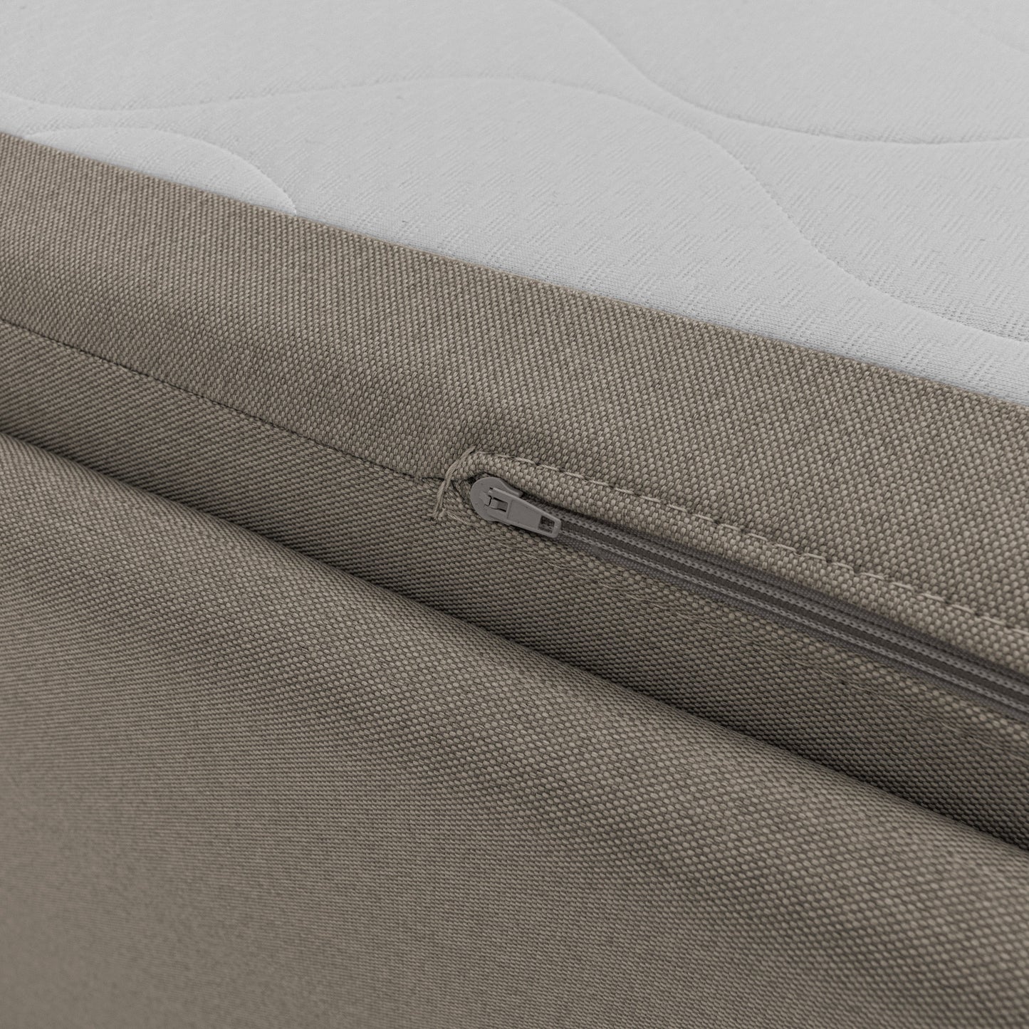 Durini Divano duplex con doppio letto in tessuto simil cotone impermeabile T13 tortora 