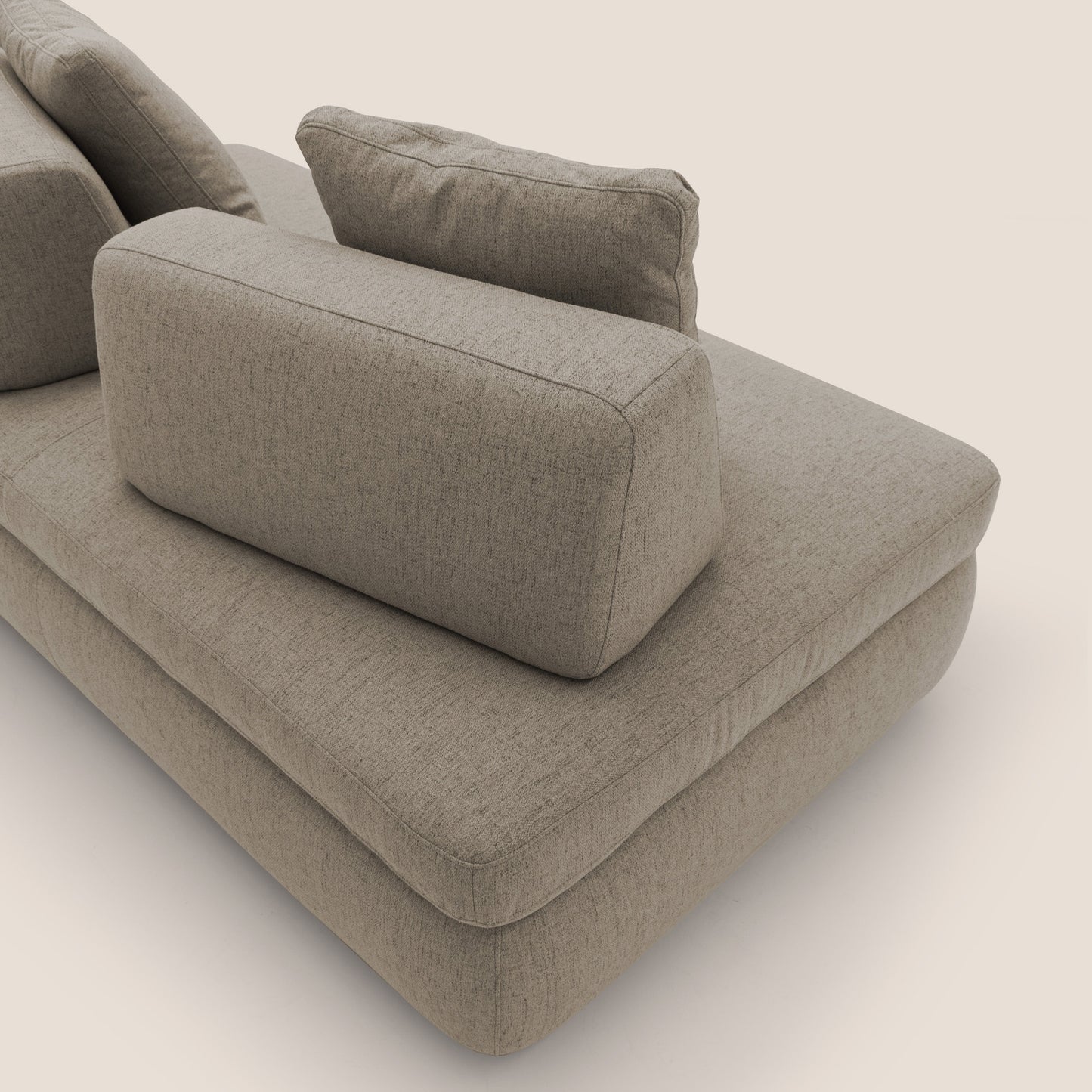 Gransasso Divano letto matrimoniale dal DESIGN innovativo in tessuto impermeabile T03 marrone