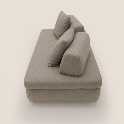 Gransasso Divano letto matrimoniale dal DESIGN innovativo in tessuto impermeabile T03 marrone