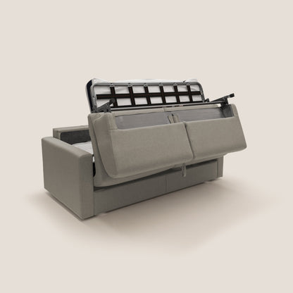 Chris Divano letto matrimoniale in tessuto impermeabile T13 tortora