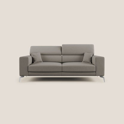 Blade Divano con poggiatesta reclinabili in tessuto impermeabile misto cotone T13 tortora