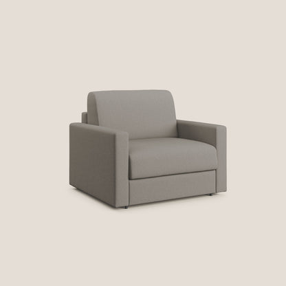 Chris poltrona letto in tessuto impermeabile T13 tortora