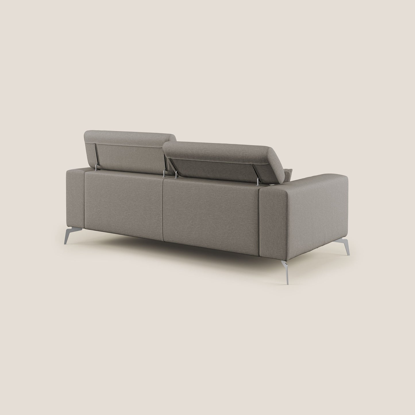 Blade Divano con poggiatesta reclinabili in tessuto impermeabile misto cotone T13 tortora