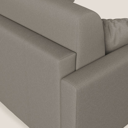 Chris Divano letto angolare 5 posti in tessuto impermeabile T13 tortora