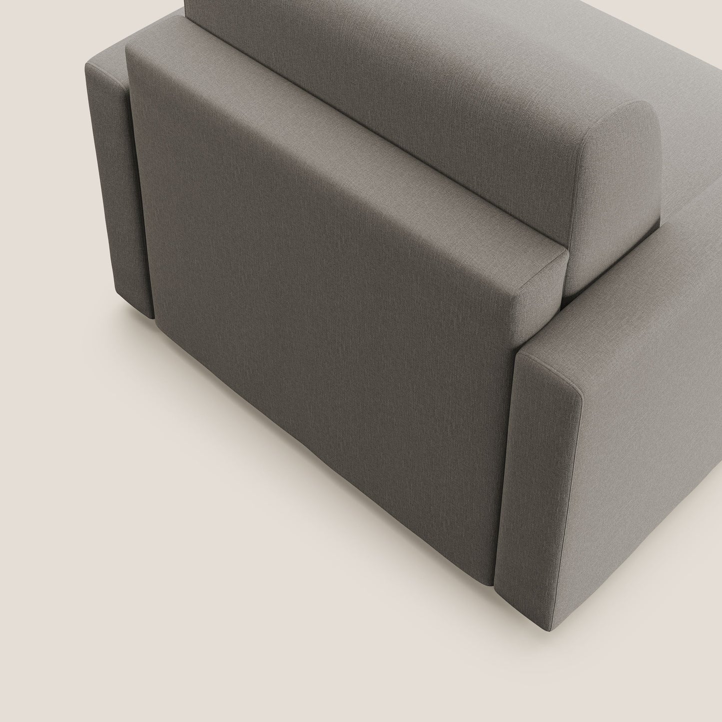 Chris poltrona letto in tessuto impermeabile T13 tortora