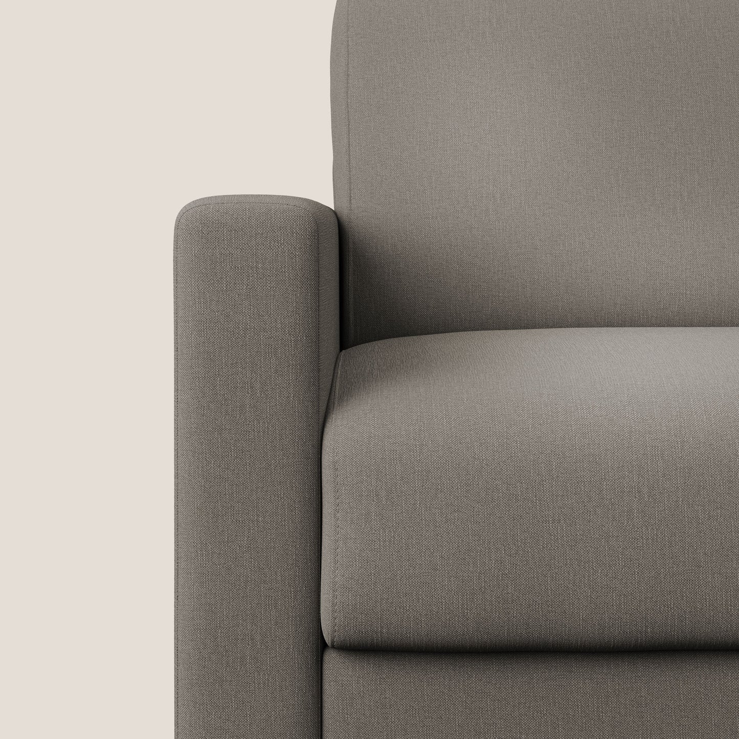 Chris poltrona letto in tessuto impermeabile T13 tortora