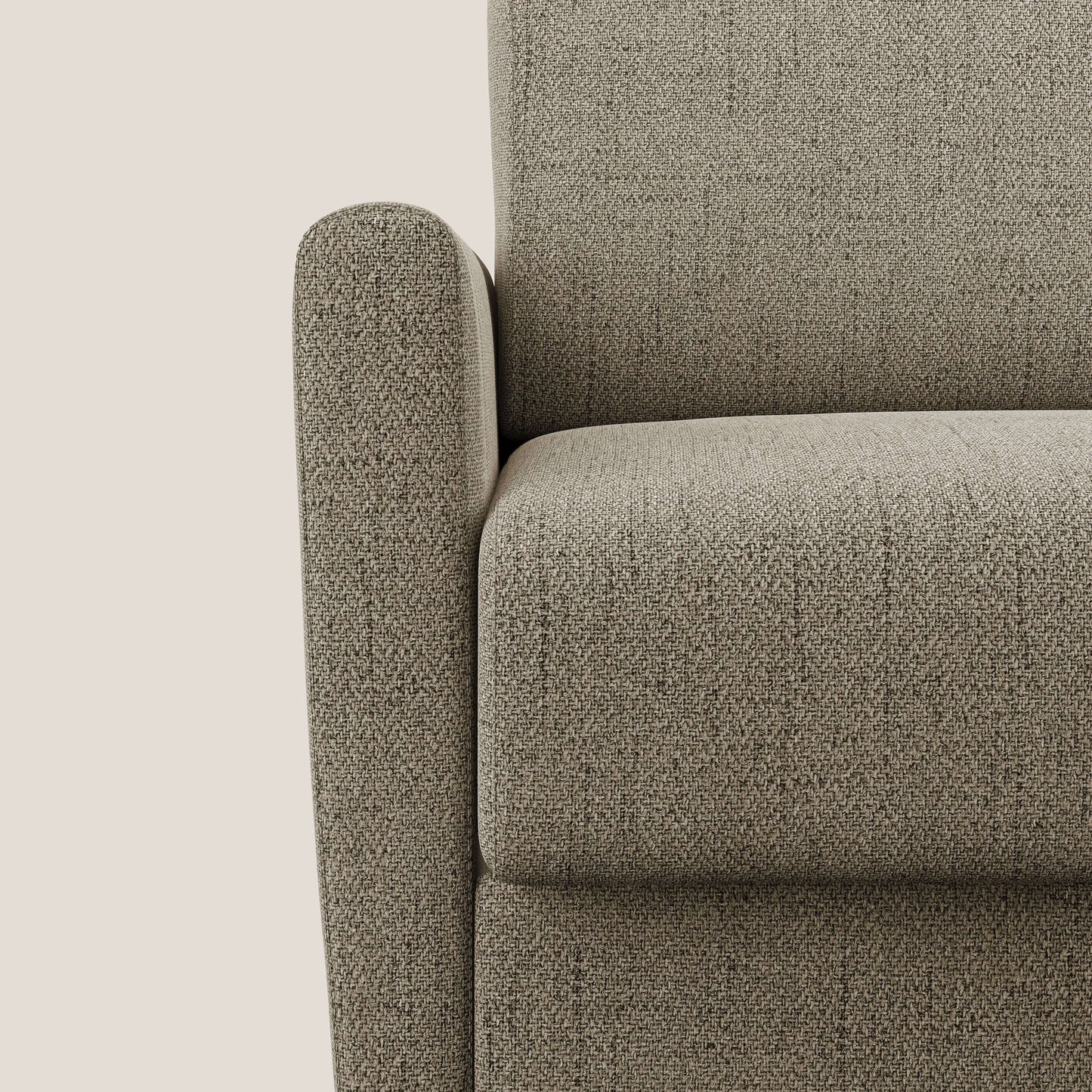 Edgar poltrona letto in tessuto felis impermeabile T03 marrone