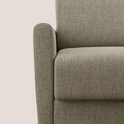 Edgar poltrona letto in tessuto felis impermeabile T03 marrone