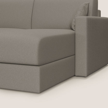 Chris Divano letto angolare 5 posti in tessuto impermeabile T13 tortora