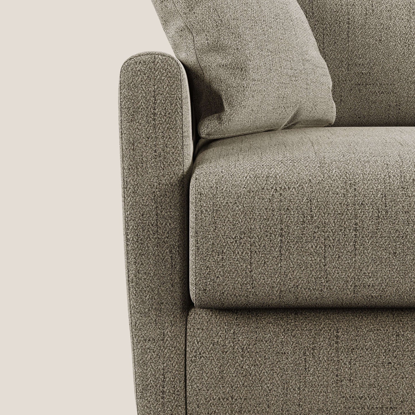 Edgar divano letto matrimoniale in tessuto felis impermeabile T03 marrone 