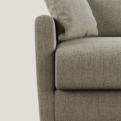 Edgar divano letto matrimoniale in tessuto felis impermeabile T03 marrone 