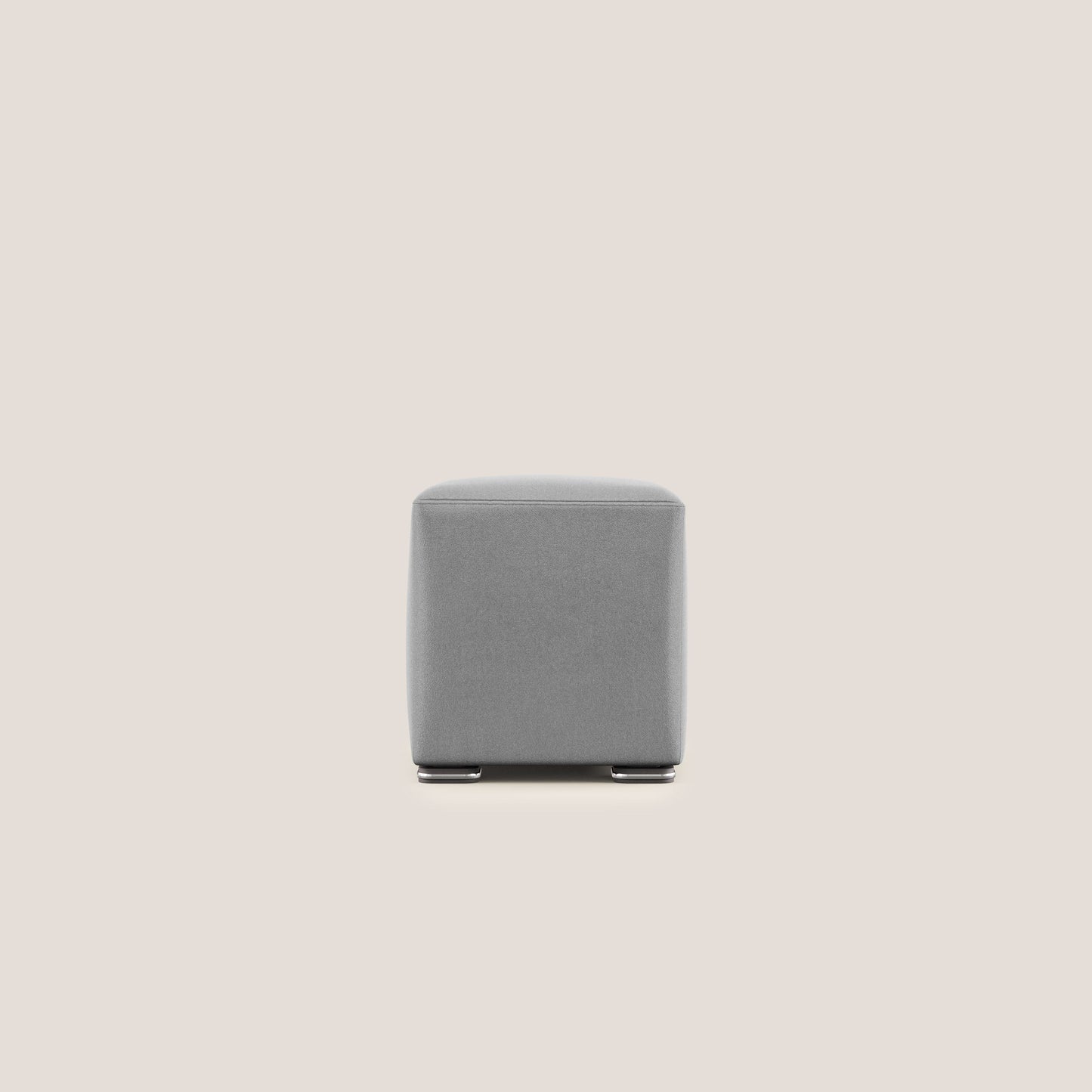 Pouf Cube in microfibra smaltabile T11 grigio