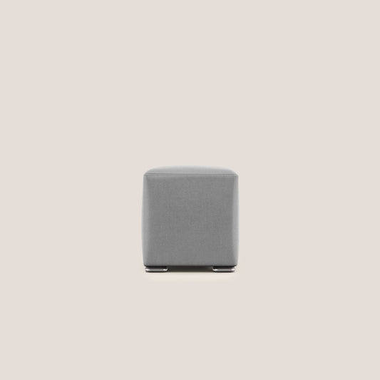 Pouf Cube in microfibra smaltabile T11 grigio