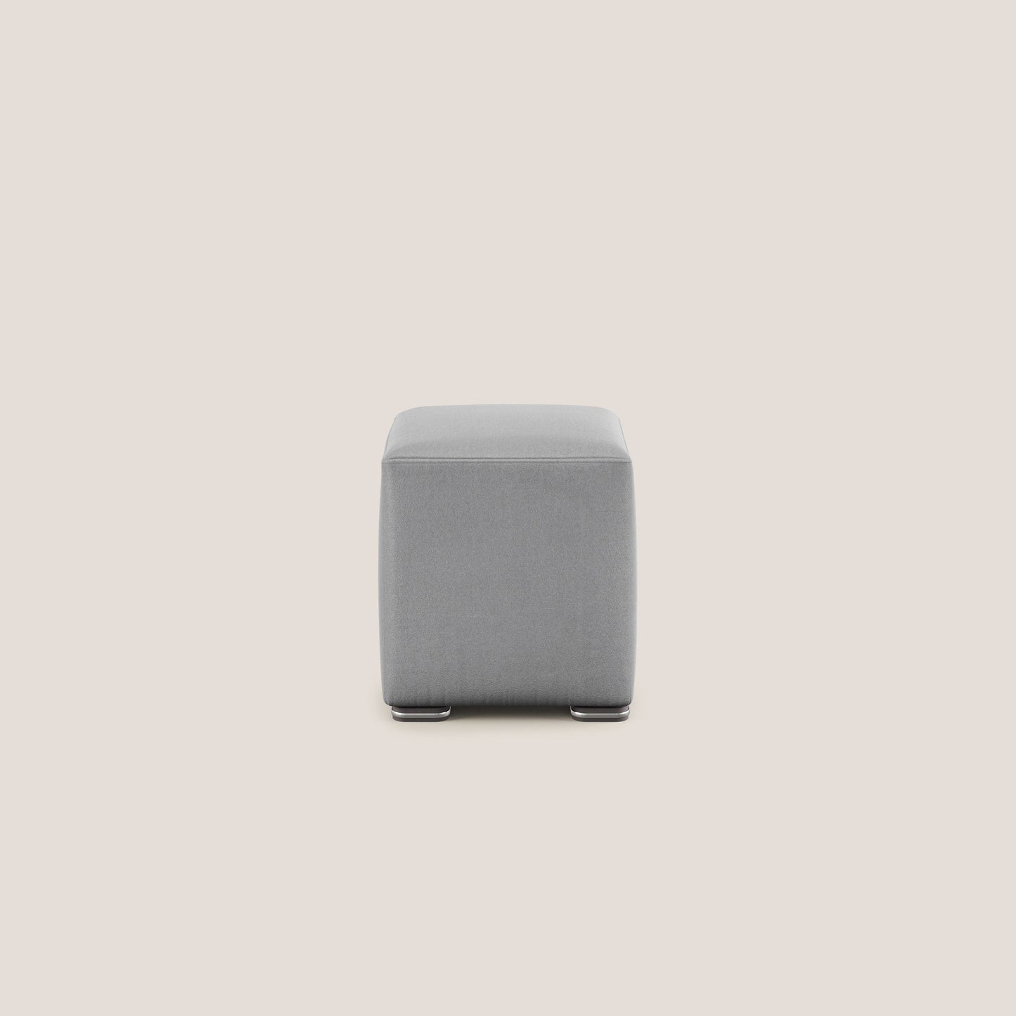 Pouf Cube in microfibra smaltabile T11 grigio
