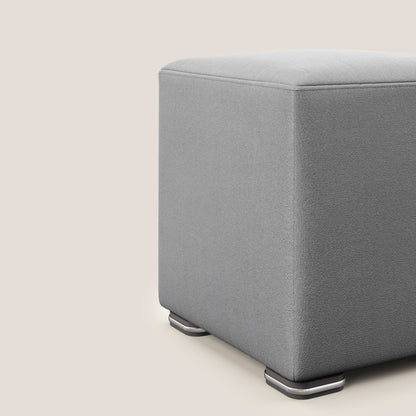 Pouf Cube in microfibra smaltabile T11 grigio