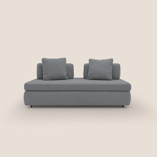 Gransasso Divano letto matrimoniale dal DESIGN innovativo in tessuto impermeabile T03 grigio