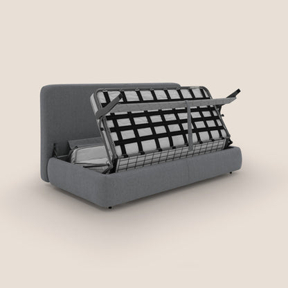 Gransasso Divano letto matrimoniale dal DESIGN innovativo in tessuto impermeabile T03 grigio