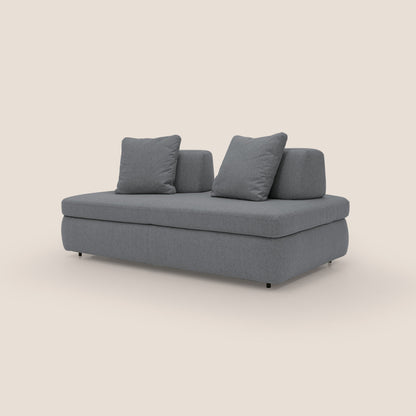 Gransasso Divano letto matrimoniale dal DESIGN innovativo in tessuto impermeabile T03 grigio