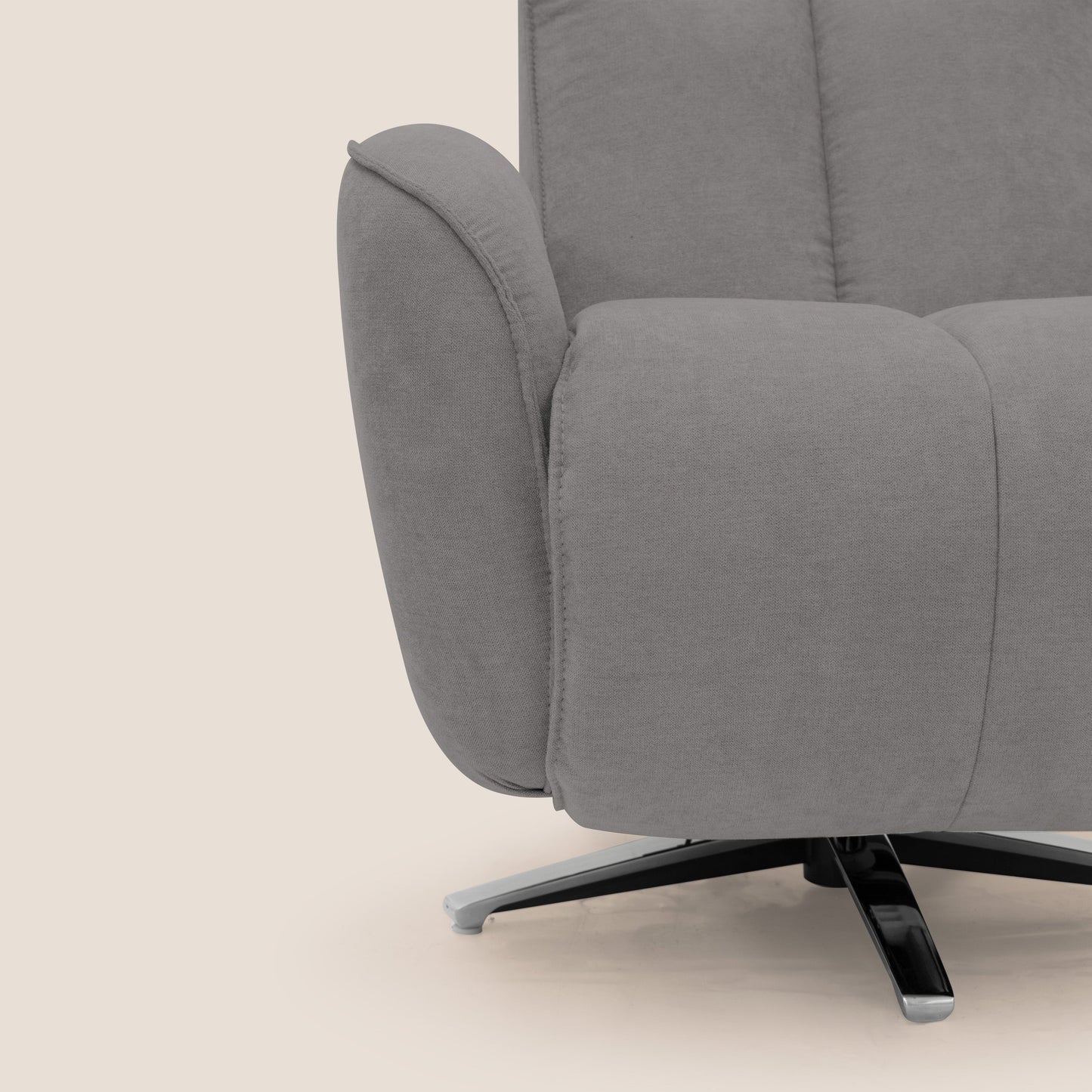 Poltroncina EVA RELAX in morbido tessuto impermeabile T02 grigio