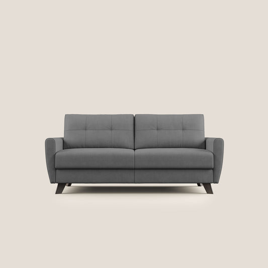 Callisto Divano letto matrimoniale in tessuto morbido impermeabile T02 grigio