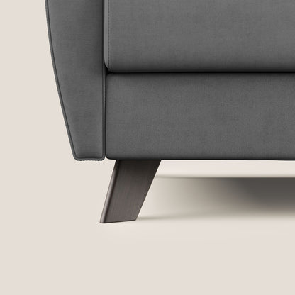 Callisto Divano letto matrimoniale in tessuto morbido impermeabile T02 grigio