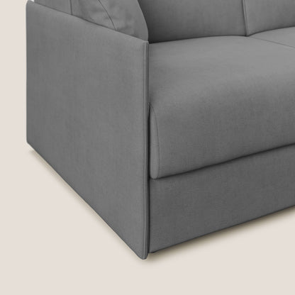 Evans Divano letto in morbido tessuto impermeabile T02 grigio