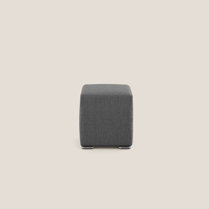 Pouf Cube in morbido tessuto impermeabile T03 grigio