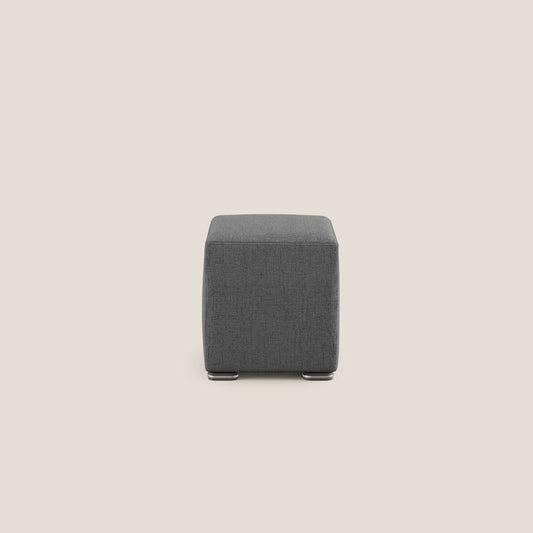 Pouf Cube in morbido tessuto impermeabile T03 grigio