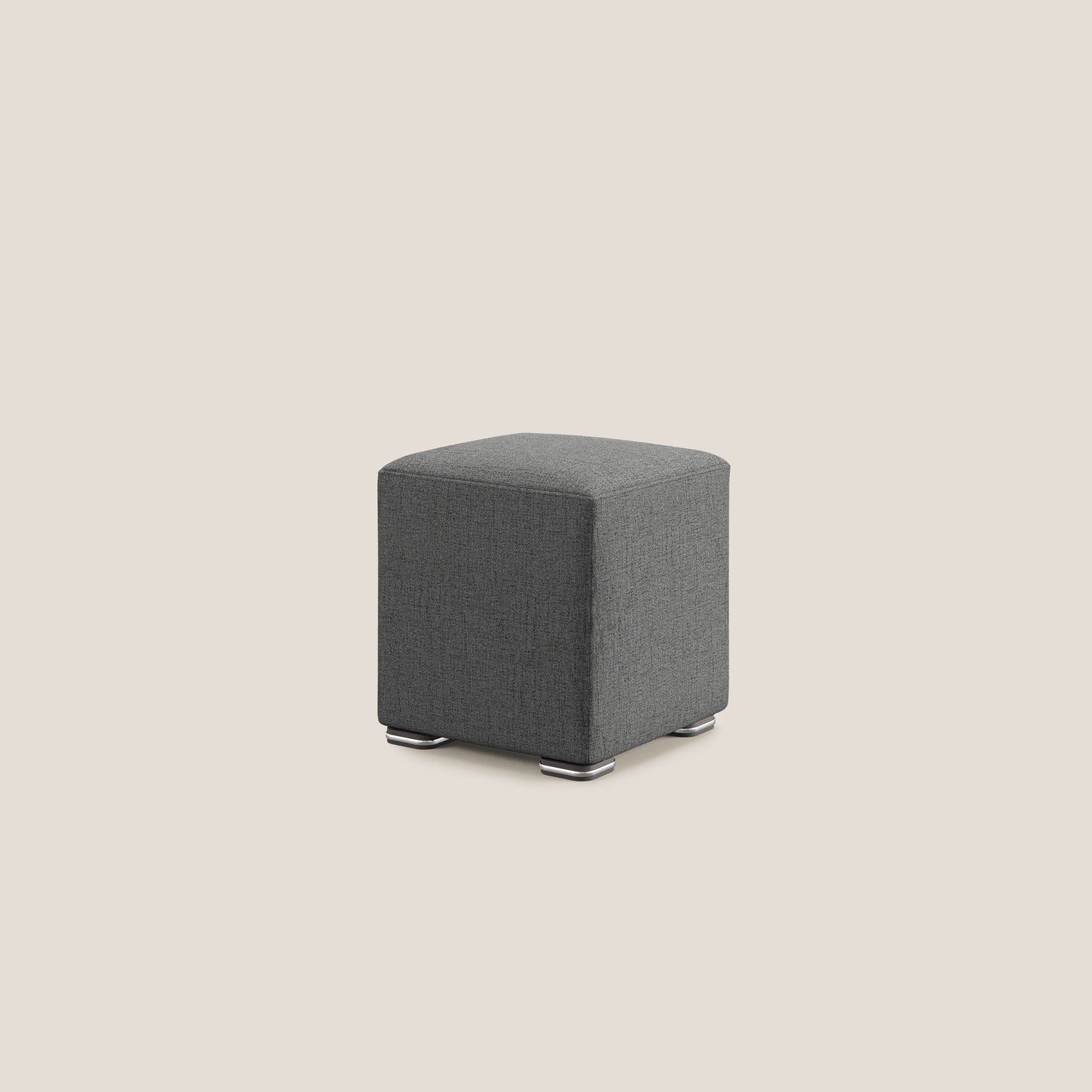 Pouf Cube in morbido tessuto impermeabile T03 grigio