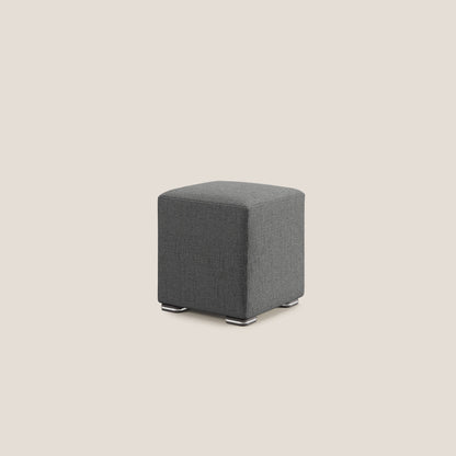 Pouf Cube in morbido tessuto impermeabile T03 grigio