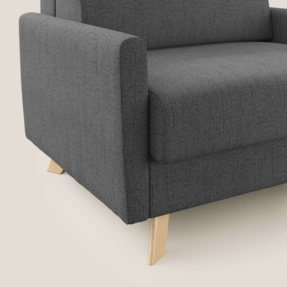 Edgar poltrona letto in tessuto felis impermeabile T03 grigio