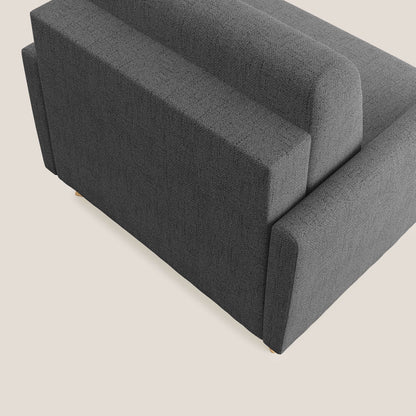 Edgar poltrona letto in tessuto felis impermeabile T03 grigio