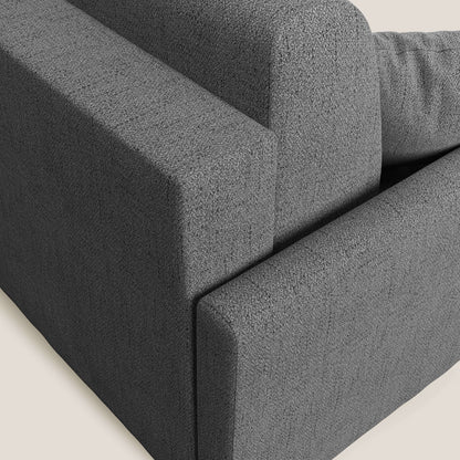 Edgar divano letto angolare in tessuto felis impermeabile T03 grigio