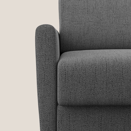 Edgar poltrona letto in tessuto felis impermeabile T03 grigio