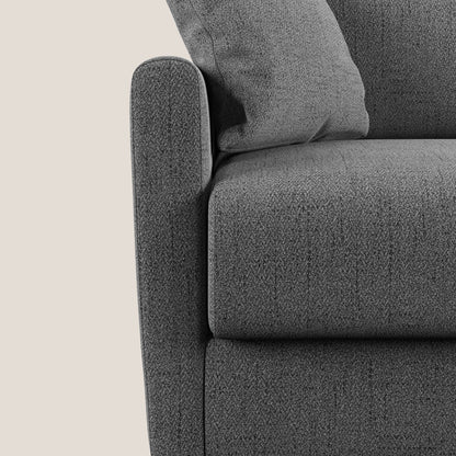 Edgar divano letto matrimoniale in tessuto felis impermeabile T03 grigio 